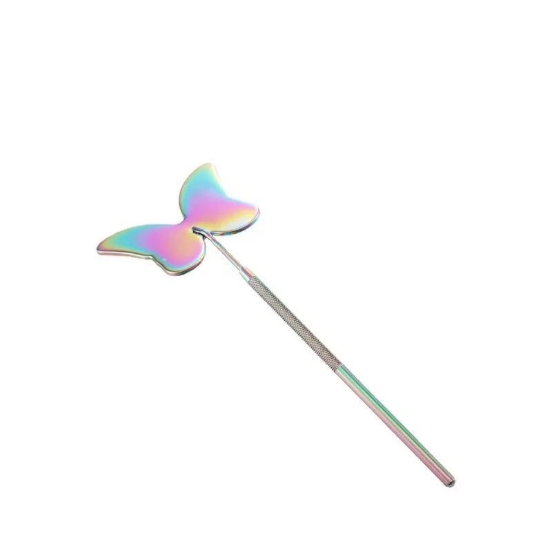 Rectangular Butterfly Lash Check Mirror, Handheld Eyelash Extension Inspection Mirror, Professional Eyelash Grafting Beauty Tool