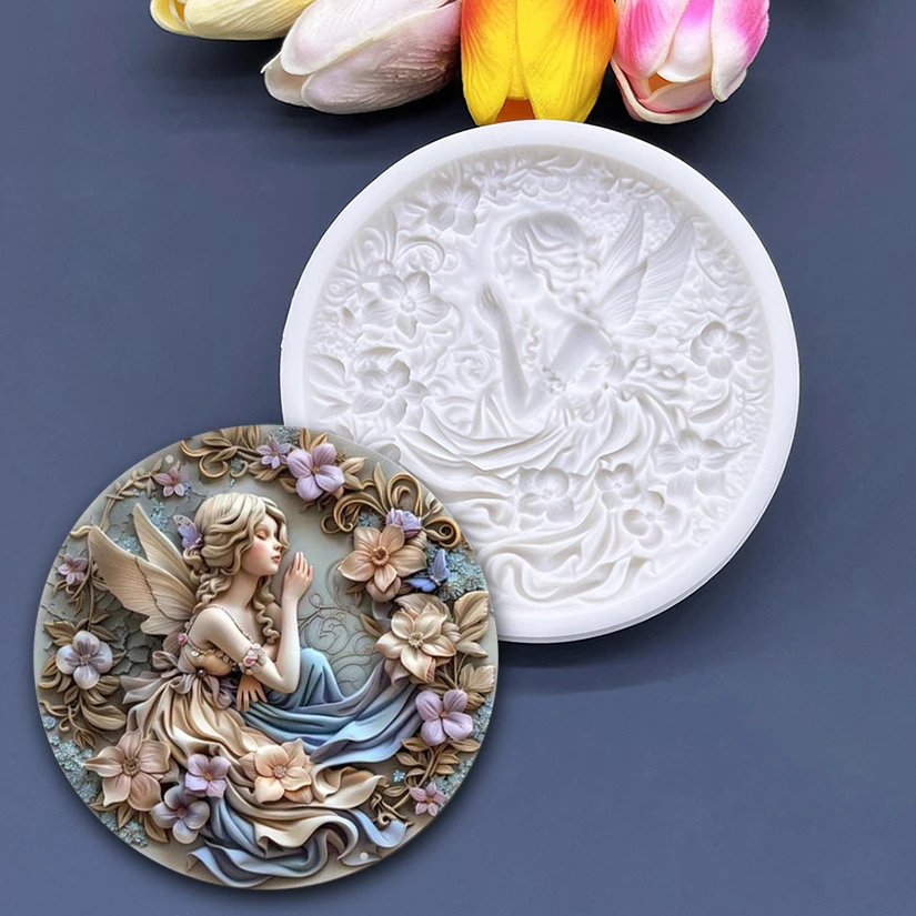 

Flower Fairy Angel Silicone Cake Baking Mold Sugarcraft Chocolate Cupcake Baking Mould Fondant Cake Decorating Tools