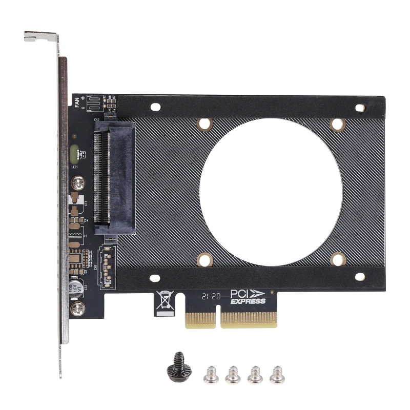 

Nku U.2 SFF-8639 SSD to PCIe X4 NVMe 4.0/3.0 Adapter PCI-E Piser GEN4 Full Speed Expansion Card for Desktop PC Installation