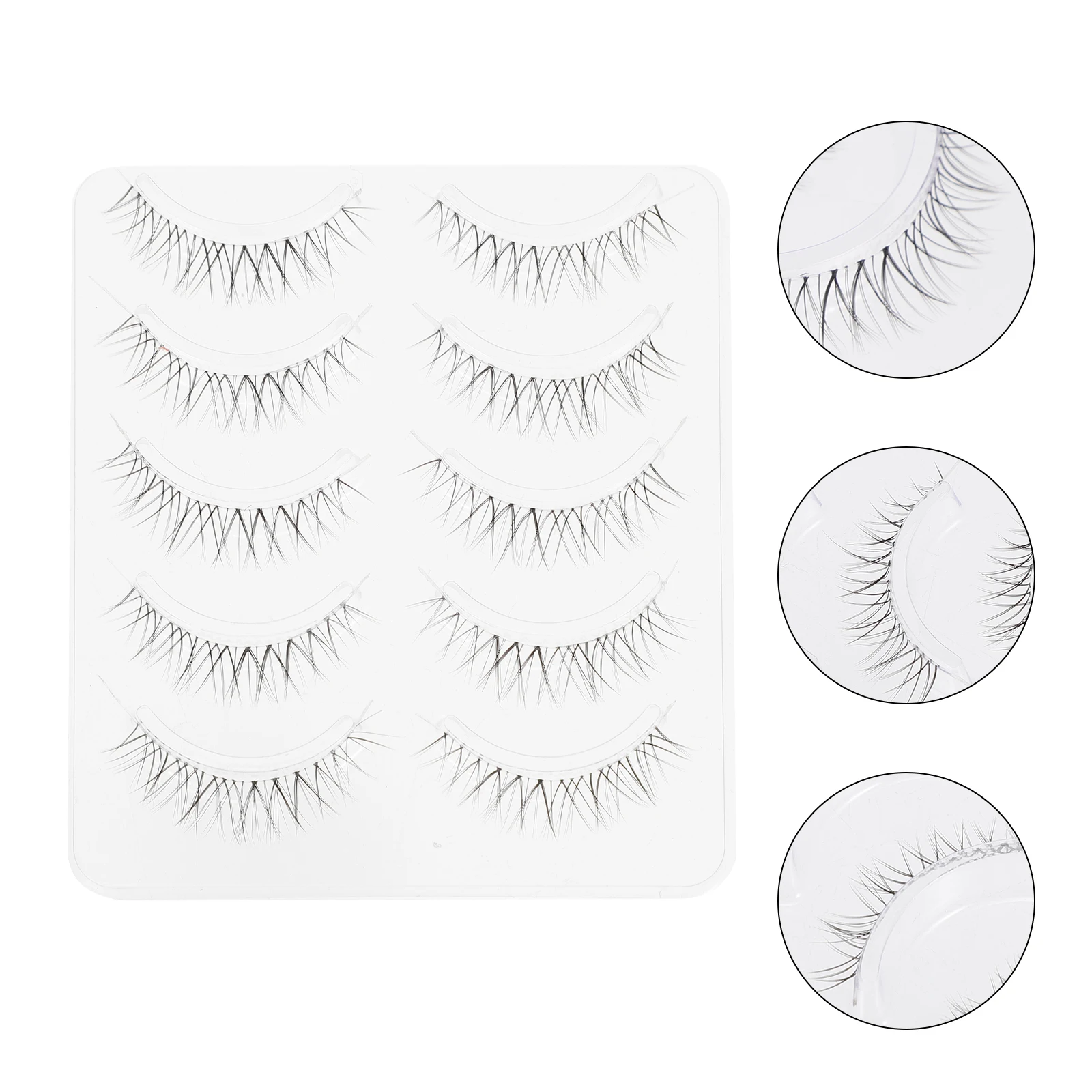 5 أزواج من الرموش الصناعية الطبيعية الضفيرة حية سميكة كثيفة الألياف الكيميائية المرحلة النساء أداة ماكياج وهمية رموش اصطناعية للحزب