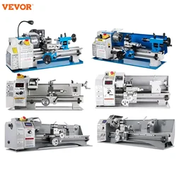 VEVOR Mini metalen draaibank Metalen mini-draaibankgereedschap Variabele snelheid Groot zwenkbereik Draaibank voor klein mechanisch werktuigmachine