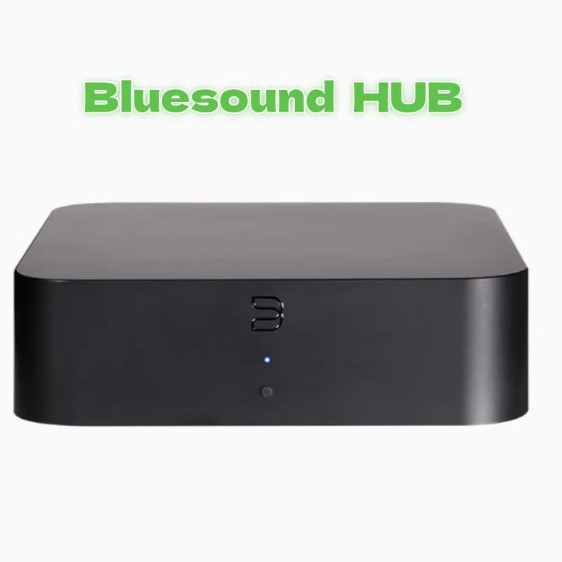 

Bluesound HUB Hub BluOS HD Audio Input Wireless Multi Room Streaming System