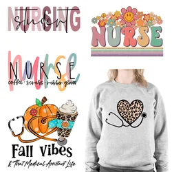 Nurse Life Designs DTF Printing Iron on Decals Heat Transfers Stickers for Clothes