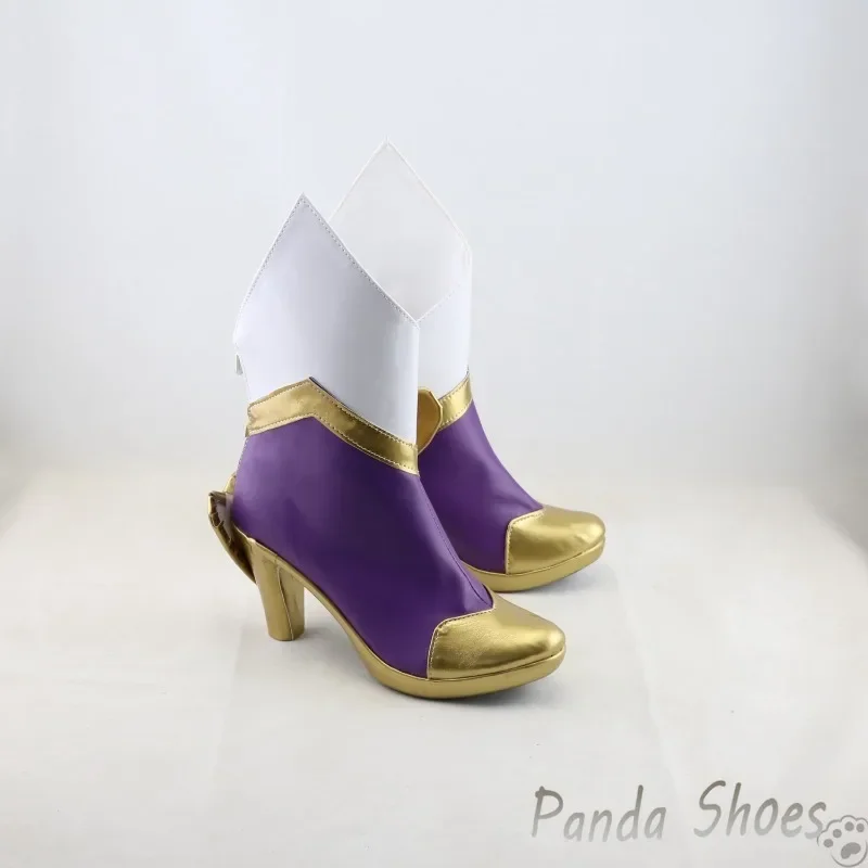 รองเท้าคอสเพลย์ฟิโอรา LOL จากเกม League of Legends รองเท้าคอสเพลย์ Grand Duelist ฟิโอรา ลอว์เรน อุปกรณ์ประกอบชุดคอสเพลย์สำหรับฮาโลวีน