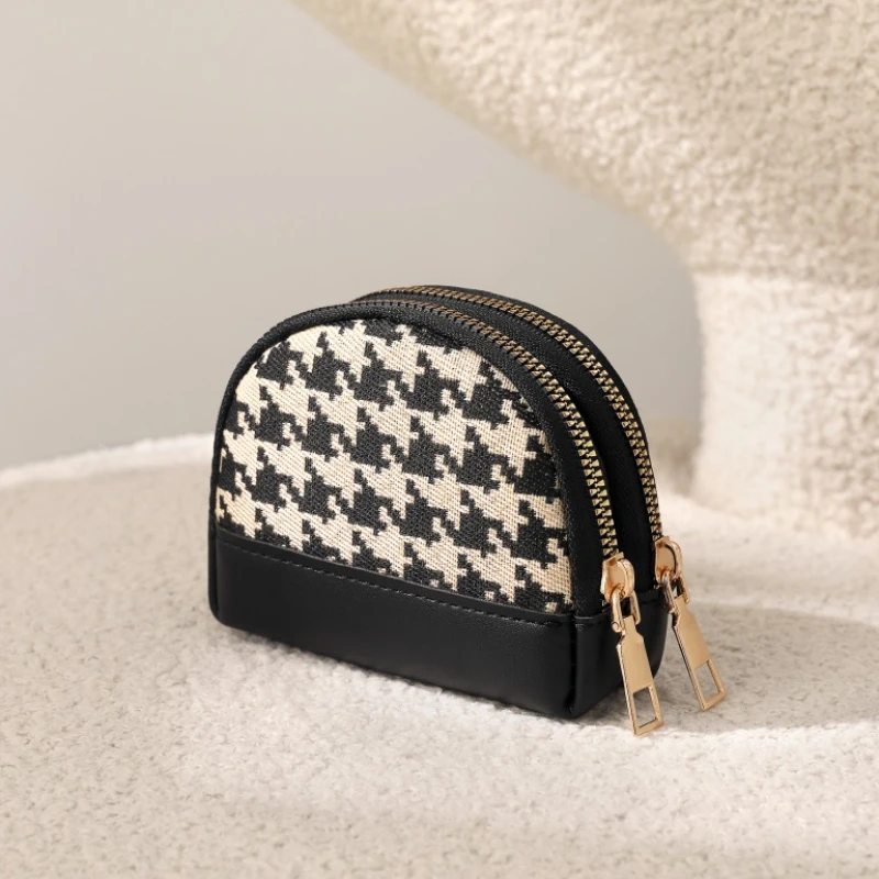 Fashionable, Simple, Classic Plaid Women's Practical and Portable Change Bag Card Bag