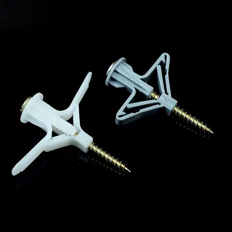 25 Sets Of Nylon Expansion Drywall Anchoring Kit Special For Drywall With Galvanized Carbon Steel Screws, Self-Drilled Wall