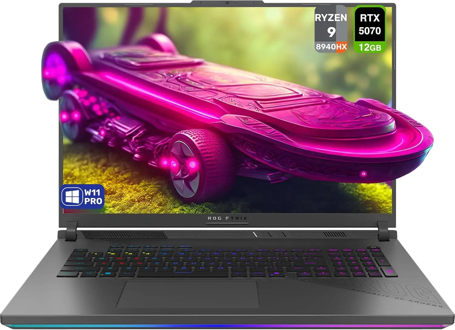 

Игровой ноутбук ASUS ROG Strix G18, процессор AMD Ryzen 9-8940HX, 64 ГБ оперативной памяти DDR5, 2 ТБ SSD PCIe, 18-дюймовый дисплей Nebula 2.5K (2560x1600) 240 Гц