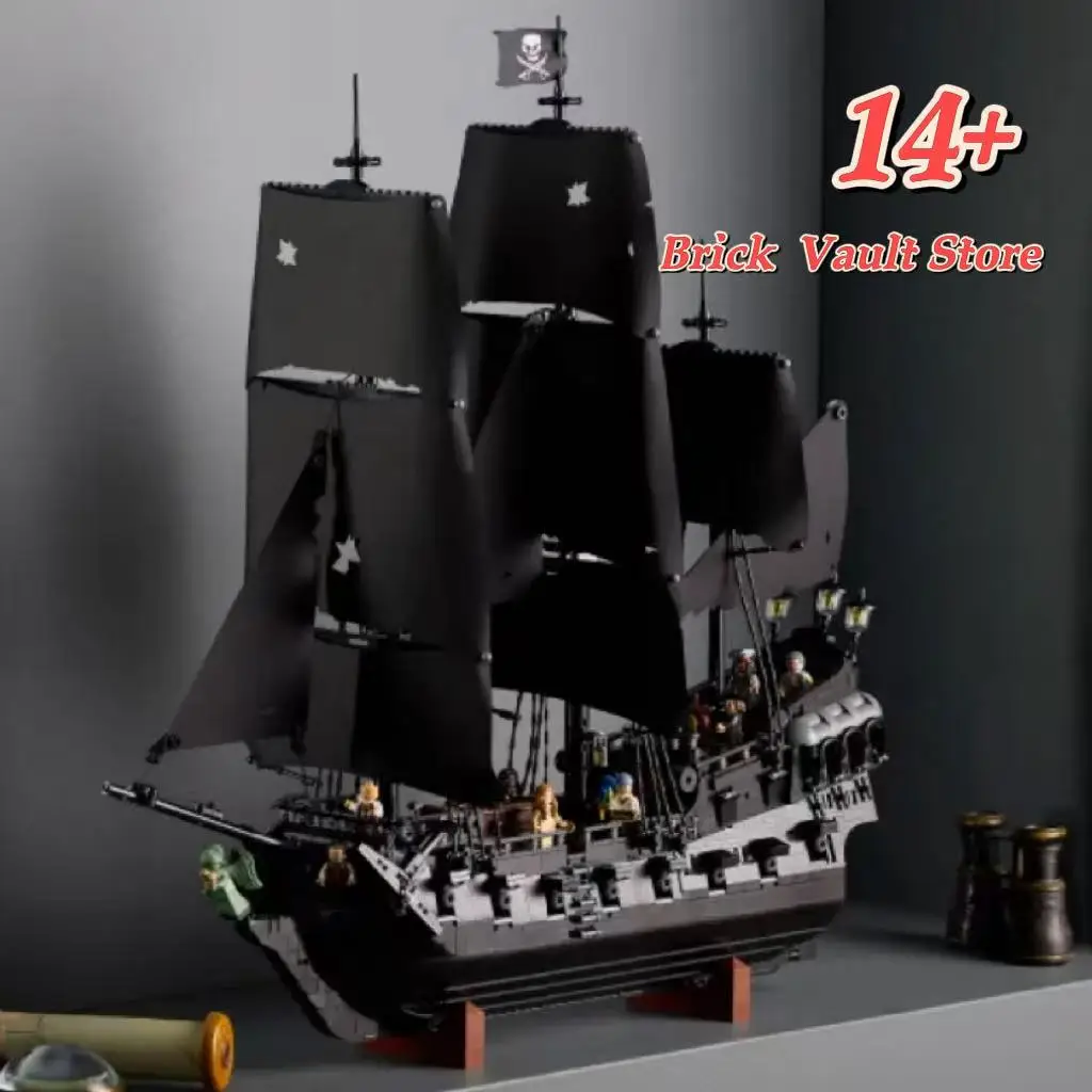 10365 nouveau ensemble de modèles de voilier « Pirates des caraïbes», cadeau de noël, cadeau d'anniversaire