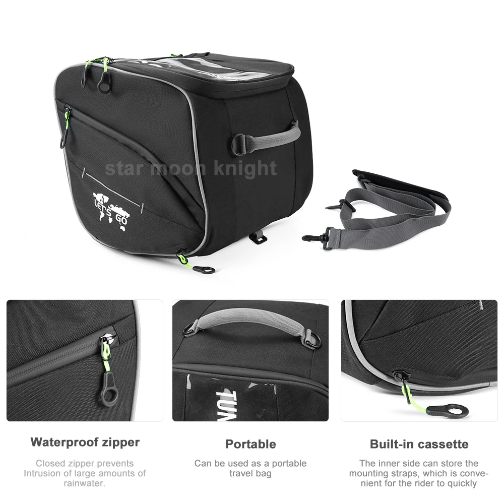 Motorcycle Scooters 23L Storage Tunnel bag Rear Seat Tail Bag For Honda ADV 150 ADV 160 350 PCX 125 150 160 NMAX 125 150 155