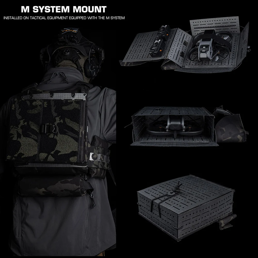 DJI Bolsa táctica FPV con MOLLE y desplegado rápido para placa - imagen 3