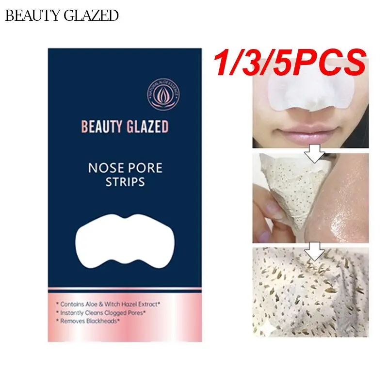 1/3/5PCS Acne Soften Delicate Facial Mask For Smooth Skin Blackhead Skin Care Clear Complexion Removal Cleaned Clean Nose Mask