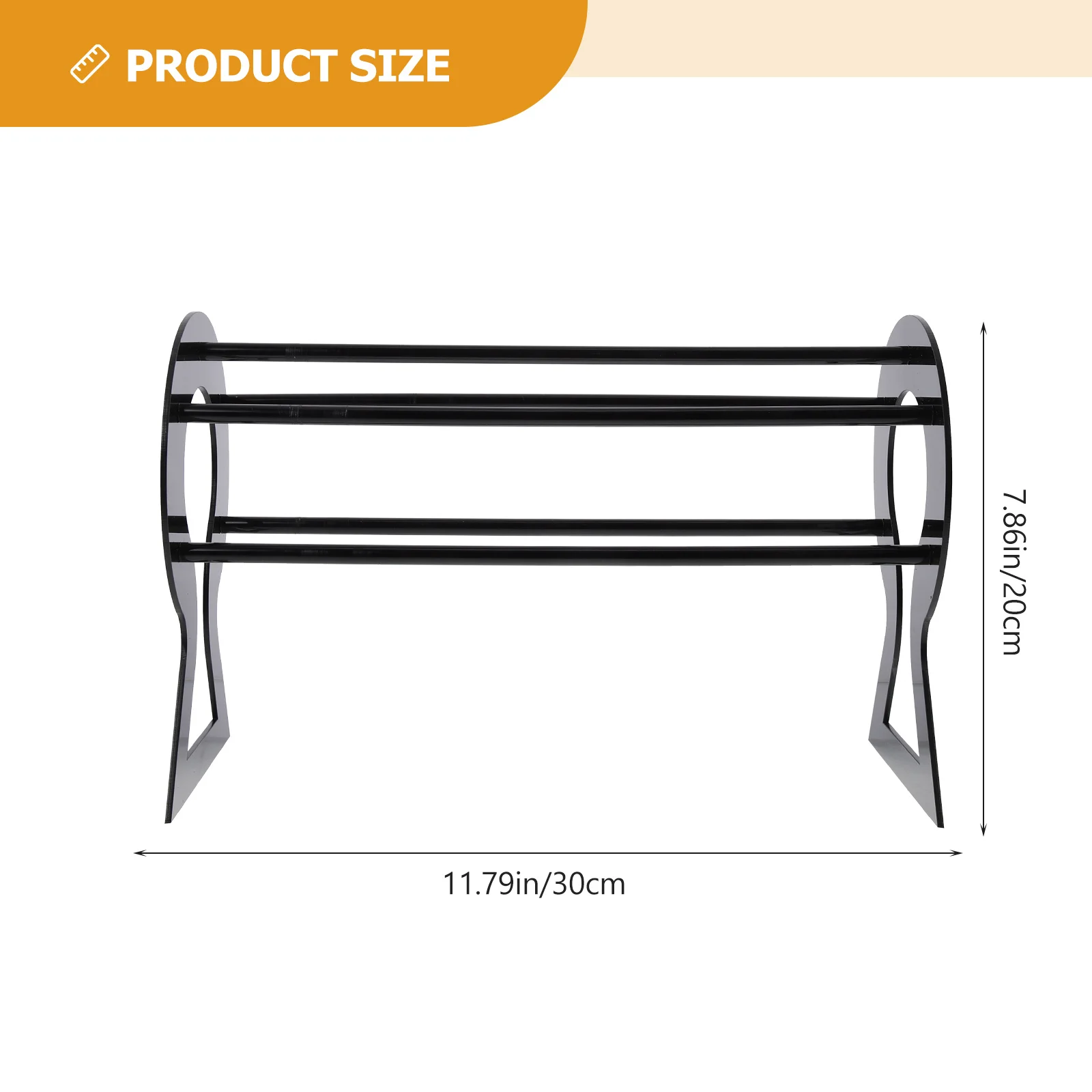 عرض عقال حامل حامل الرف المنظم لربطات الشعر العصابات مجوهرات خواتم القلائد الاكريليك تخزين هوب T