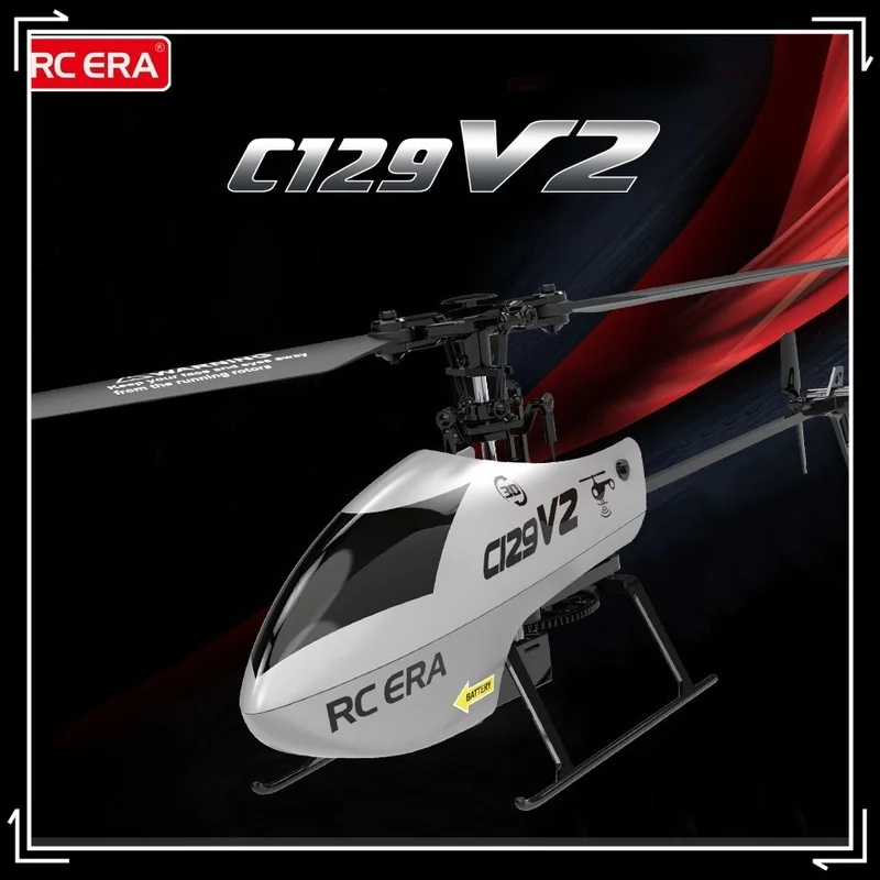 New C129 V2 Helicopter Air Pressure Fixed Height 360° Without Aileron Rollover Stunt Single Paddle Remote Control Aircraft Model