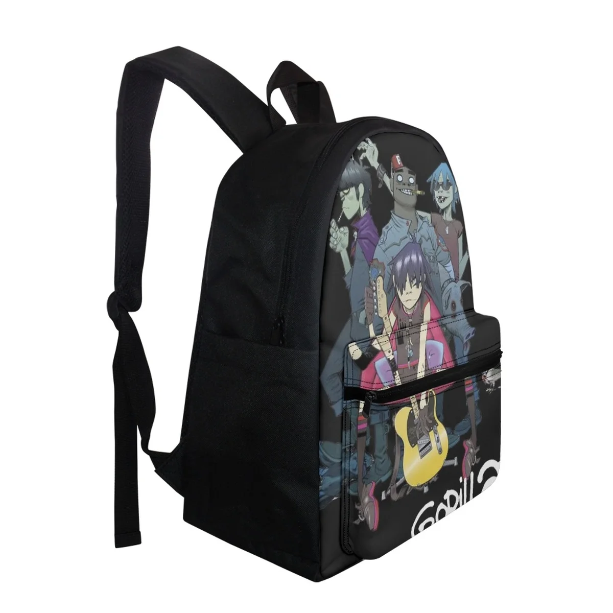 FORUDESIGNS Gorillaz Band School Backpacks Student Lightweight Fashion Back Pack Zippered Sports Bags Practical Packsack