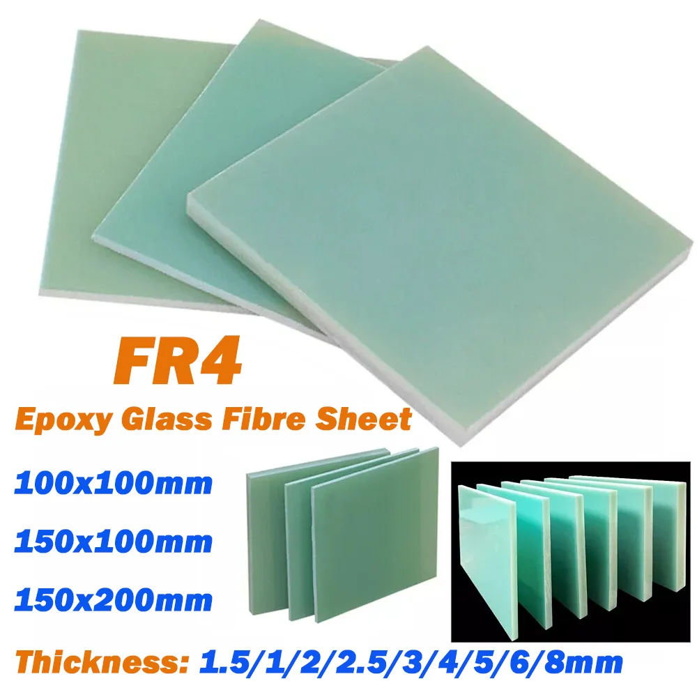 Epoxy Glass Fibre Sheet Thickness 1.5/1/2/2.5/3/4/5/6/8mm FR4 Glassfibre Plate Resin Board