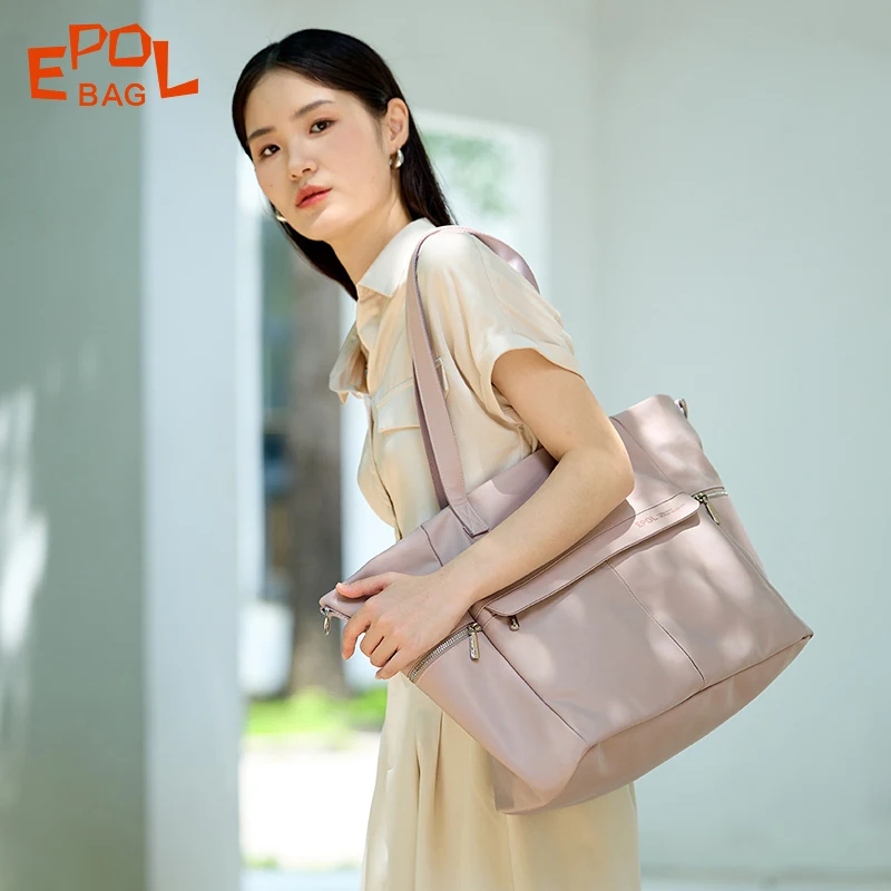 

EPOL Women's Shoulder Bags Fashion Nylon Lightweight Travel Handbag Trend 2025 Multi-pocket Large Capacity Female Bags 6098-04