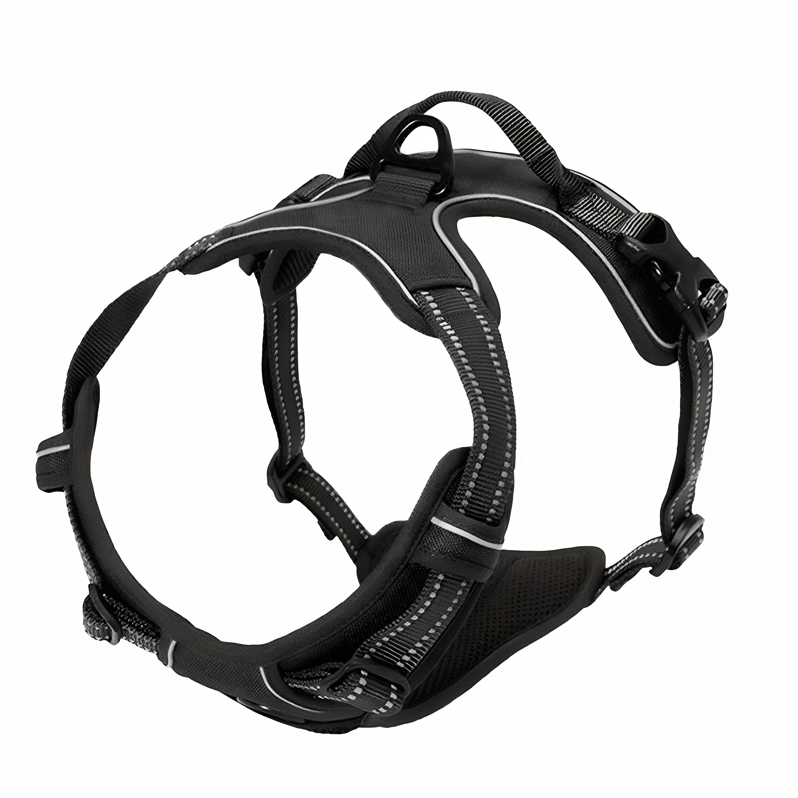 Kühlendes Hundeset aus deutscher Eiche – auslaufsicheres Geschirrweste und Lederhalsband mit Anti-Chafe, atmungsaktiv für große Hunde – Detail 13