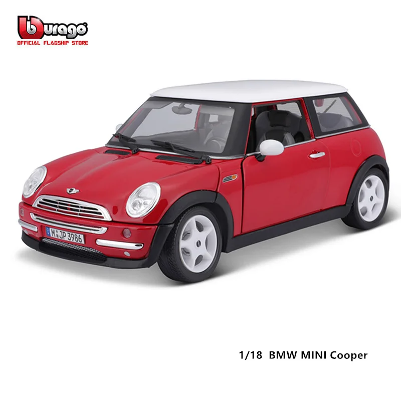 Bburago 1:18 Scale BMW MINI COOPER Alloy Luxury Vehicle Diecast  Cars Model Toy Collection Gift