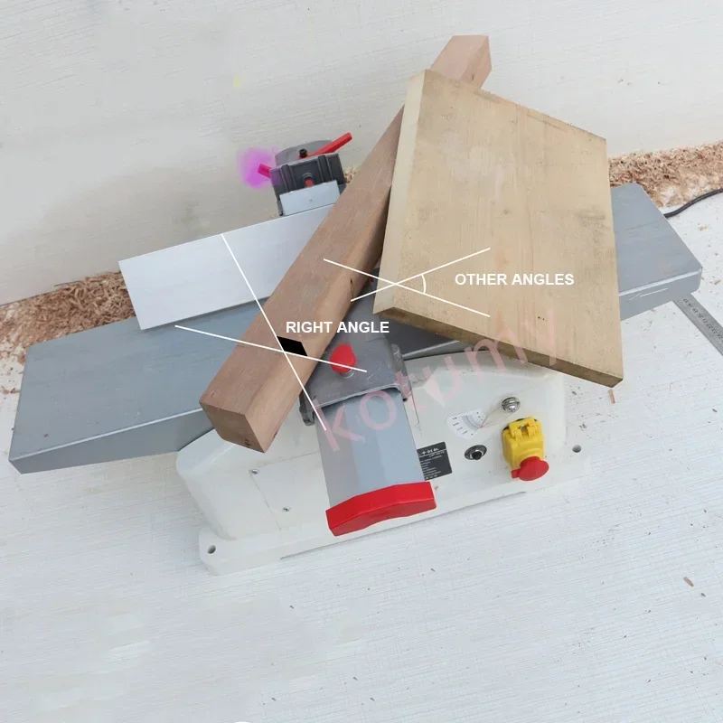 220V/1280W Home Woodworking Bench Planer High Speed Copper Motor Wood Planing Machine Flat Wood Planer