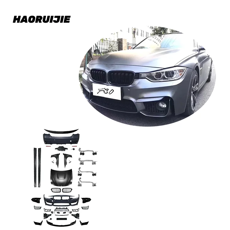 F30 M3 Body Kit 1:1 2013-2018 for BMW 3 Series F30 M3 Front Bumper Side Skirt Exhaust Hood Fender BMW F30 Body Kit Accessories