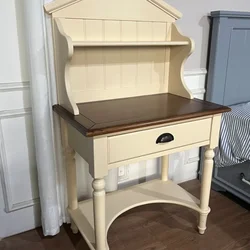 American solid wood writing desk log children's desk dresser makeup table home bedroom study furniture