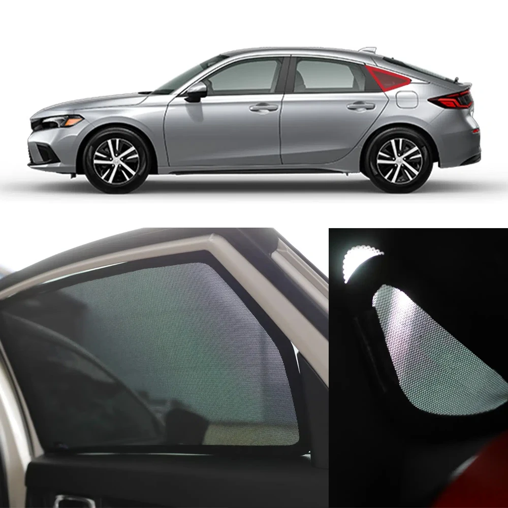 

For Honda CIVIC XI 11th Sedan 2022 2023 2024 Hatchback Magnetic Car Sunshade Front Windshield Curtain Rear Side Window Sun Shade