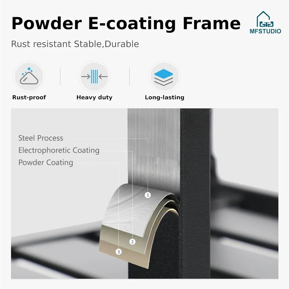 Set di 6 tavoli e sedie da patio, set da pranzo per esterni per 6 persone con tavolo in metallo e sedie girevoli, set di mobili da giardino per esterni da 7 pezzi