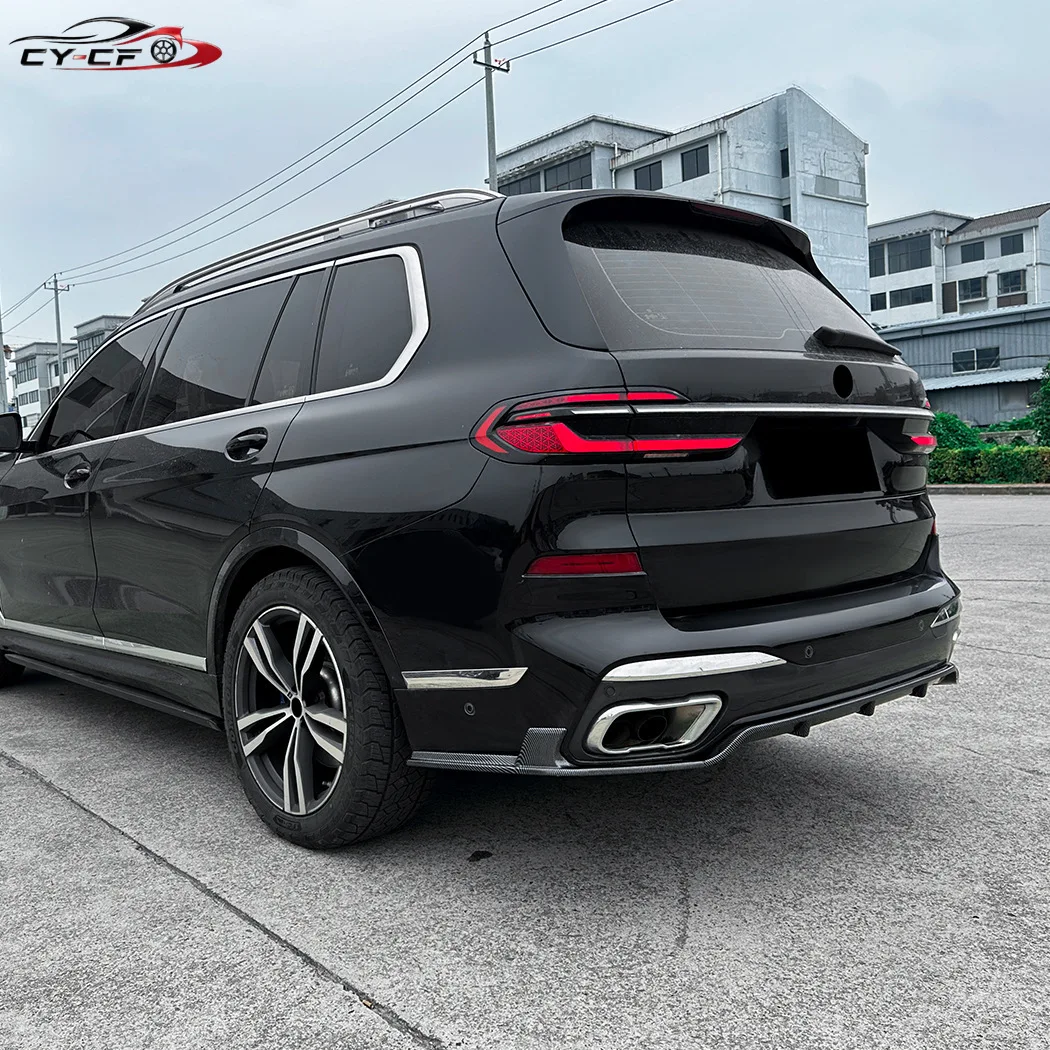 For BMW X7 G07 M Sport 2019 2020 2021 2022 2023 2024 Car Rear Bumper Lip Diffuser Rear Side Splitters Spoiler Lip Body Kit Trim