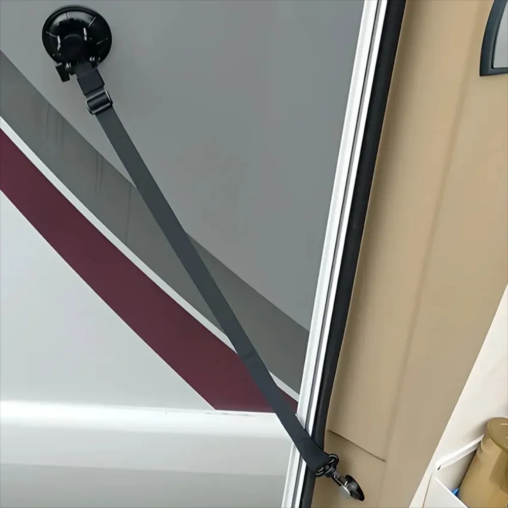 1PC RV & Camper Door Windproof Holding Strap, Prevent Slam Shut in Wind, Outdoor Camping Door Stable Open Accessory