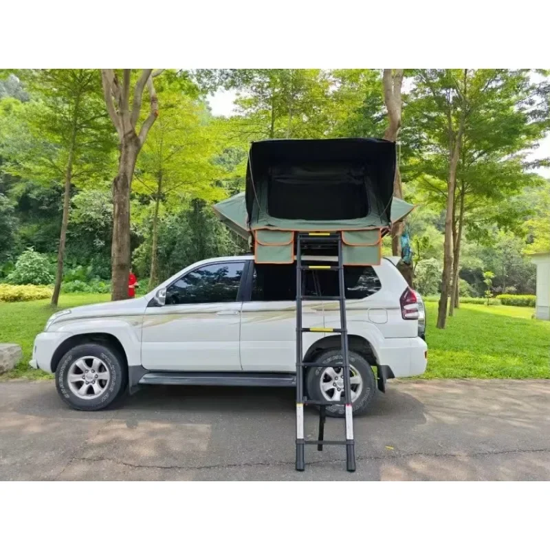 Factory Direct Customizable Manual Locking Waterproof 3-4 People Roof Tent Tailbox for 4x4 Hard Top Car Roof Box Storage Folding