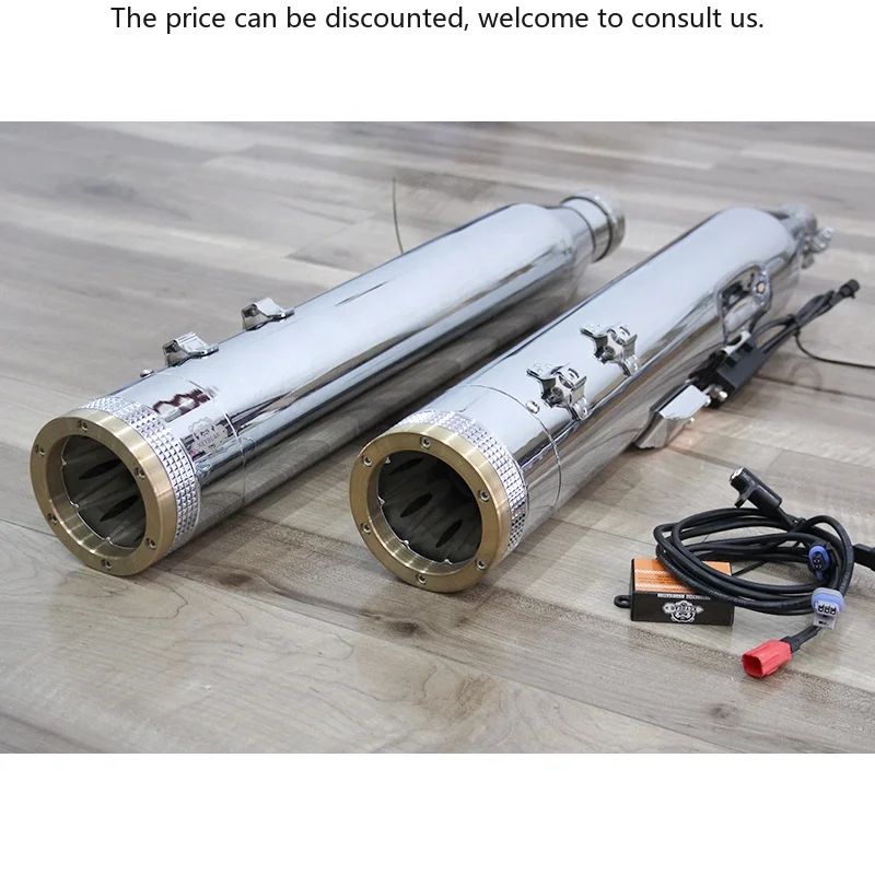 

2017-Later HD Electra Glide Road Glide Street Glide-Compatible Electronically Adjustable Motorcycle Exhaust System In Steel Pipe
