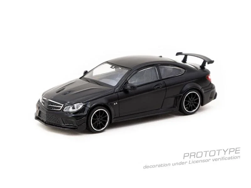 (Pre-order) Tarmac Work 1:64 MB C 63 Coupé Black Series Matte Black Diecast Model Car