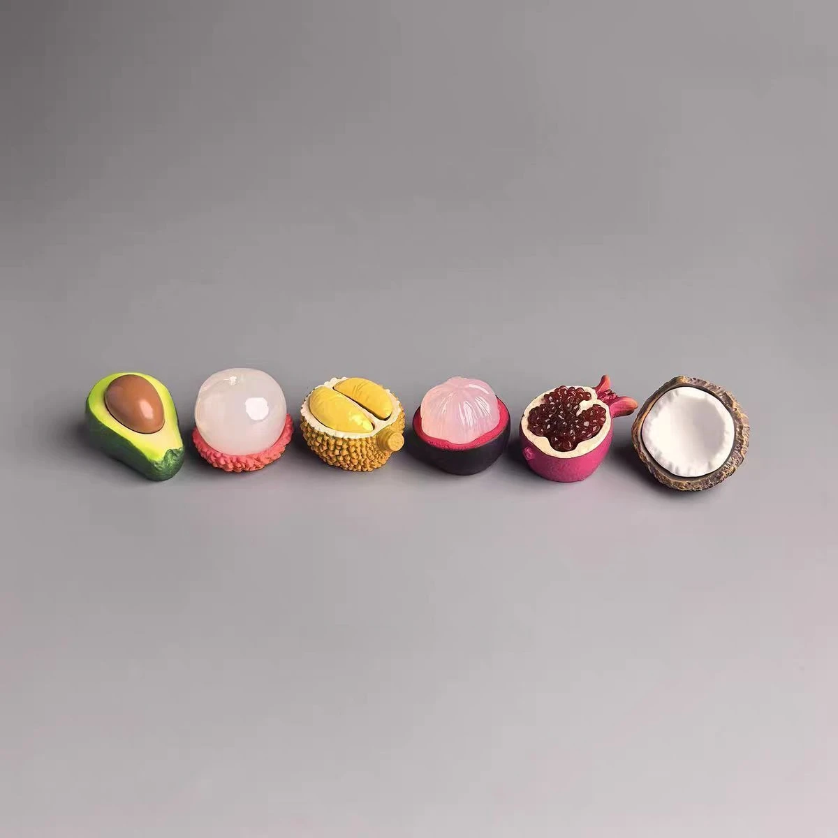 

6 Pcs Handmade Fruit Car Decor，Sliced Fruit Ornaments，Car Dashboard & Office Desk Decor，Mini Cute Home Decoration