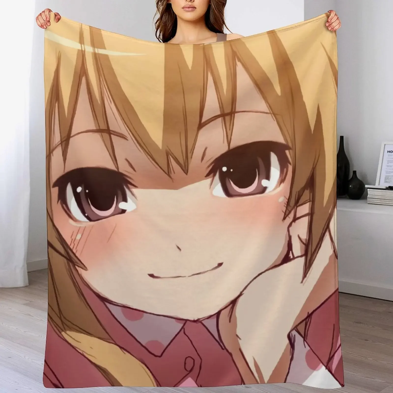 

Taiga Aisaka Toradora Anime Waifu Throw Blanket bed plaid Stuffeds Luxury St Plaid on the sofa Blankets