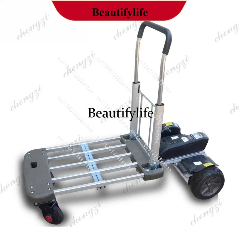 z189  Multi-functional Ergonomic Trolley for Warehouse, Market, Logistics Smart Foldable Electric Cart