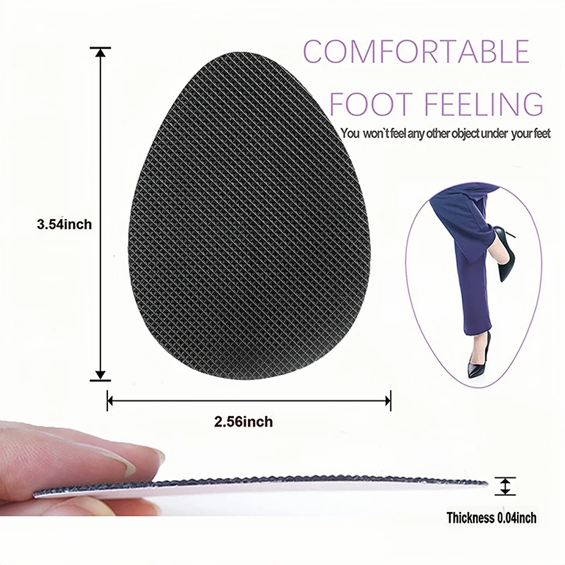 Non-Slip Shoes Pad Self-Adhesive Shoe Grips Rubber Anti-Slip Shoe Grips on Bottom of Shoes High Heels Sole Protector Sticker