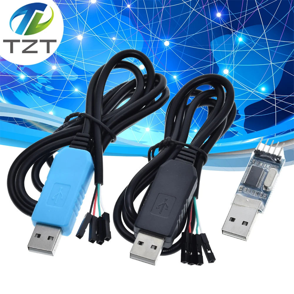 PL2303 PL2303HX/PL2303TA USB To RS232 TTL Converter Adapter Module with Dust-proof Cover PL2303HX for arduino download cable