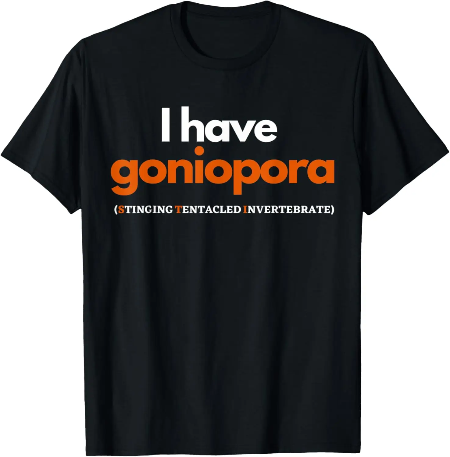 Camiseta divertida para hombre con gráfico novedoso de Reef Aquarium Goniopora Coral