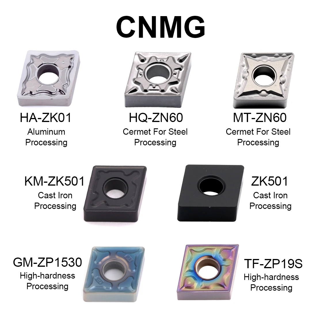 

Твердосплавные токарные пластины MZG, 10 шт., CNMG120404, CNMG120408, CNMG120412, для обработки стали, высокотвердые, 120404, 120408, концевая фреза CNMG