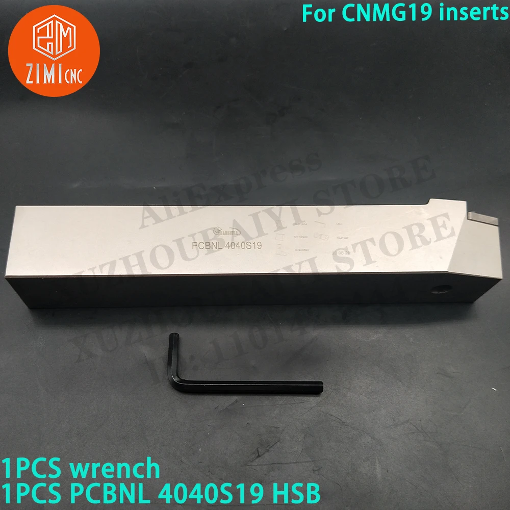 1 шт. PCBNL 4040S19 HSB Держатель токарного станка Индексируемые внешние инструменты для CNMG19 токарный станок по металлу Карбидная вставка инструмент с ЧПУ режущий инструмент