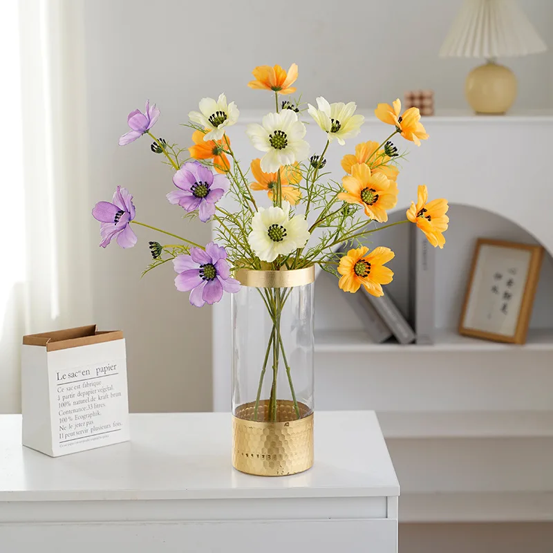 5 Stück/Set Feuchtigkeitsspendende Künstliche Seidenblumen für Events, Hochzeitsdekoration, Gesang-Blumen, Heimparty-Tischdekoration, Ausstellungsstück – Detail 4