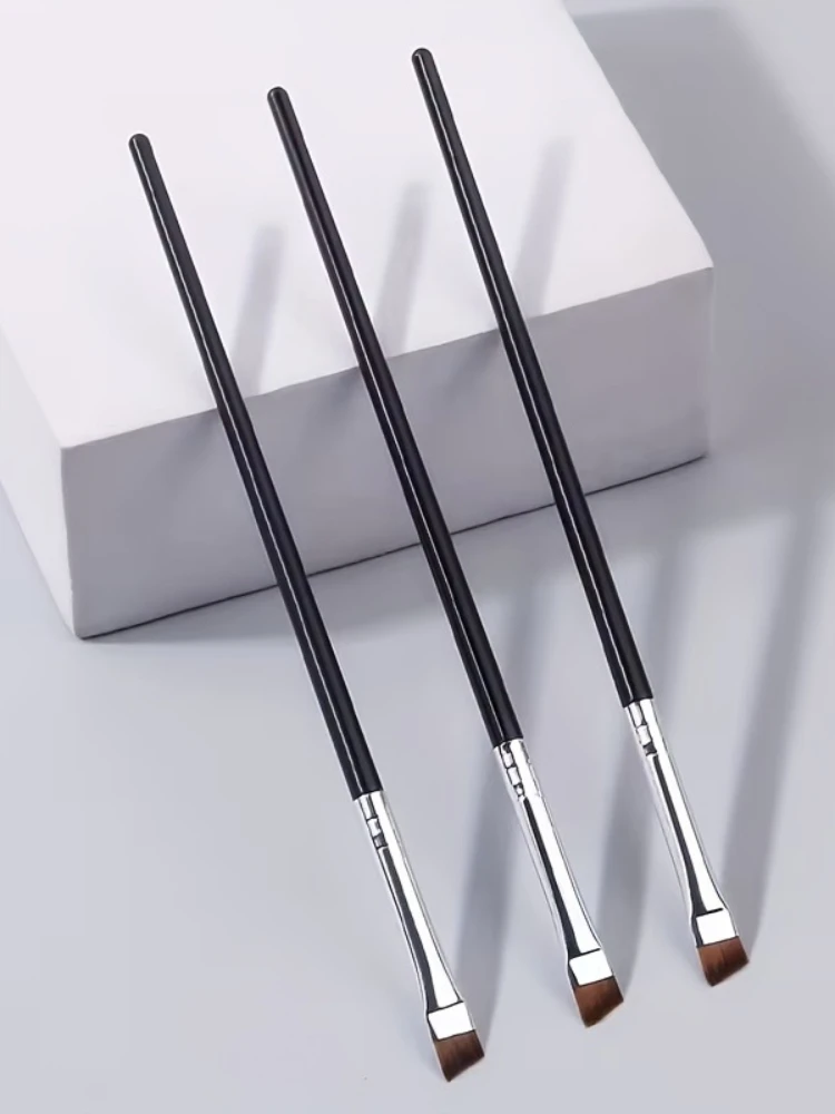 Angled Eyebrow Brush, Precision Makeup Tool for Eyeliner and Brow Contouring, Professional Makeup Brush