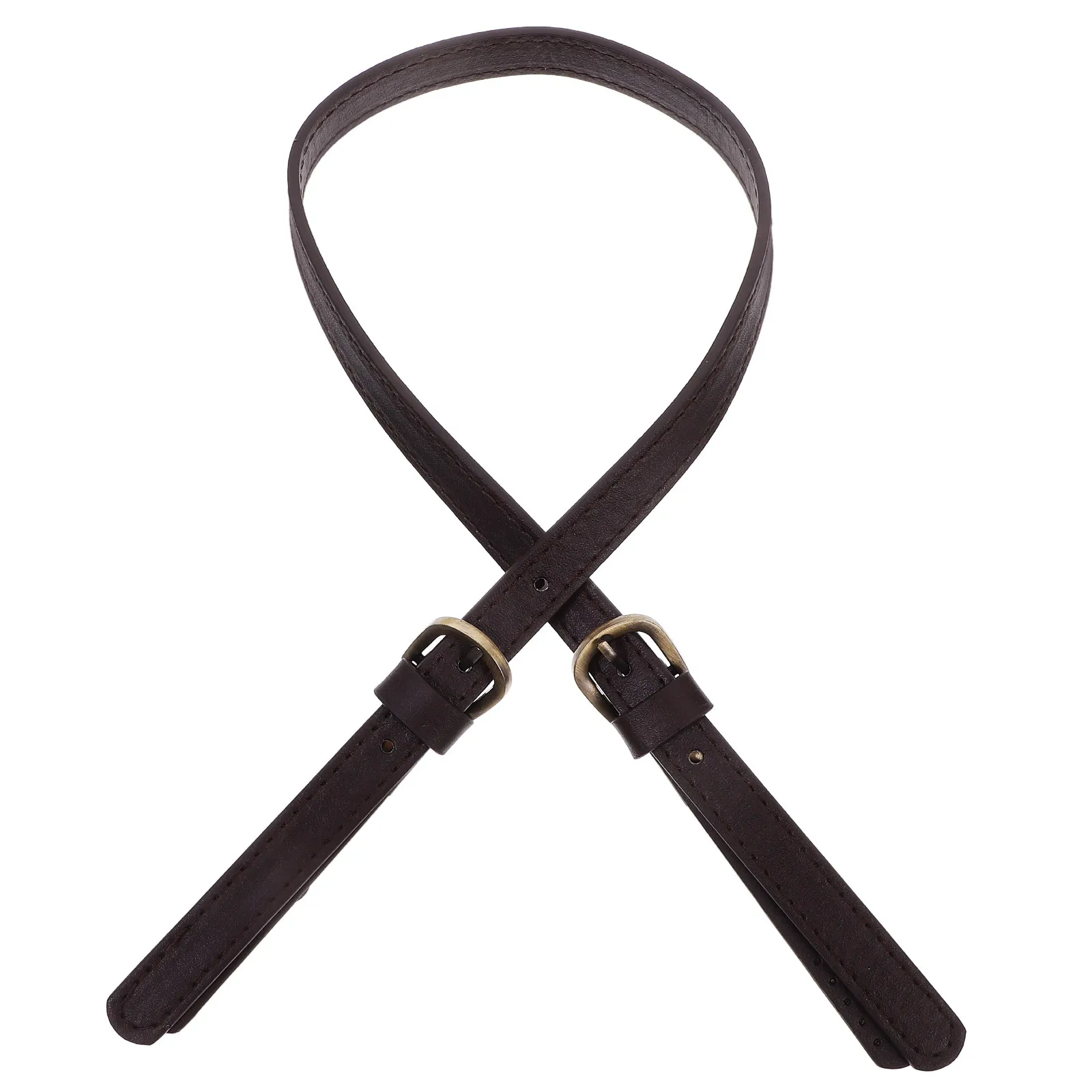 Synthetic Tote Bag Replacement Strap Deep Coffee Adjustable Shoulder Strap for Handbag Clutch Pouch DIY Accessories