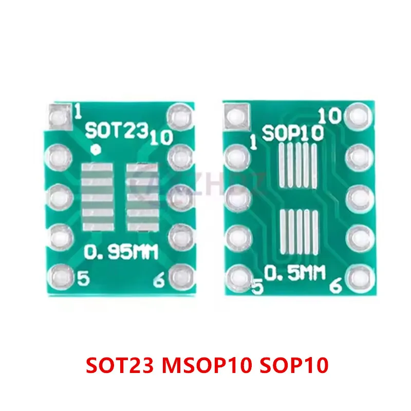 20PCS SOT-23 SOT23 MSOP10 SOP-10 to DIP 10 0805 0603 0402 2512 1812 1210 1206 SMA SMB SMC PCB Transfer Board Patch Adapter Board