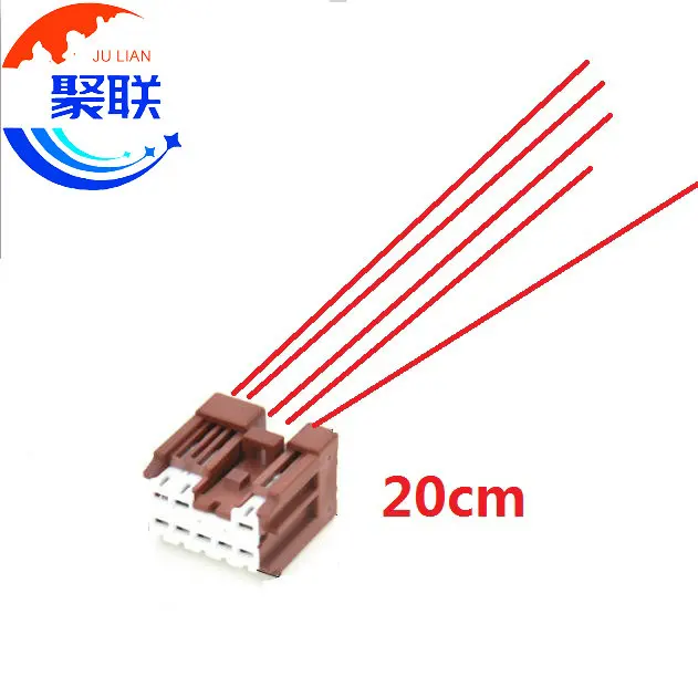 1Set 8Pin 6098-6949 6098-6974 1674110-1 6098-6951 Auto Lift Window White Wire Cable Socket Car Male Female Plug For Nissan