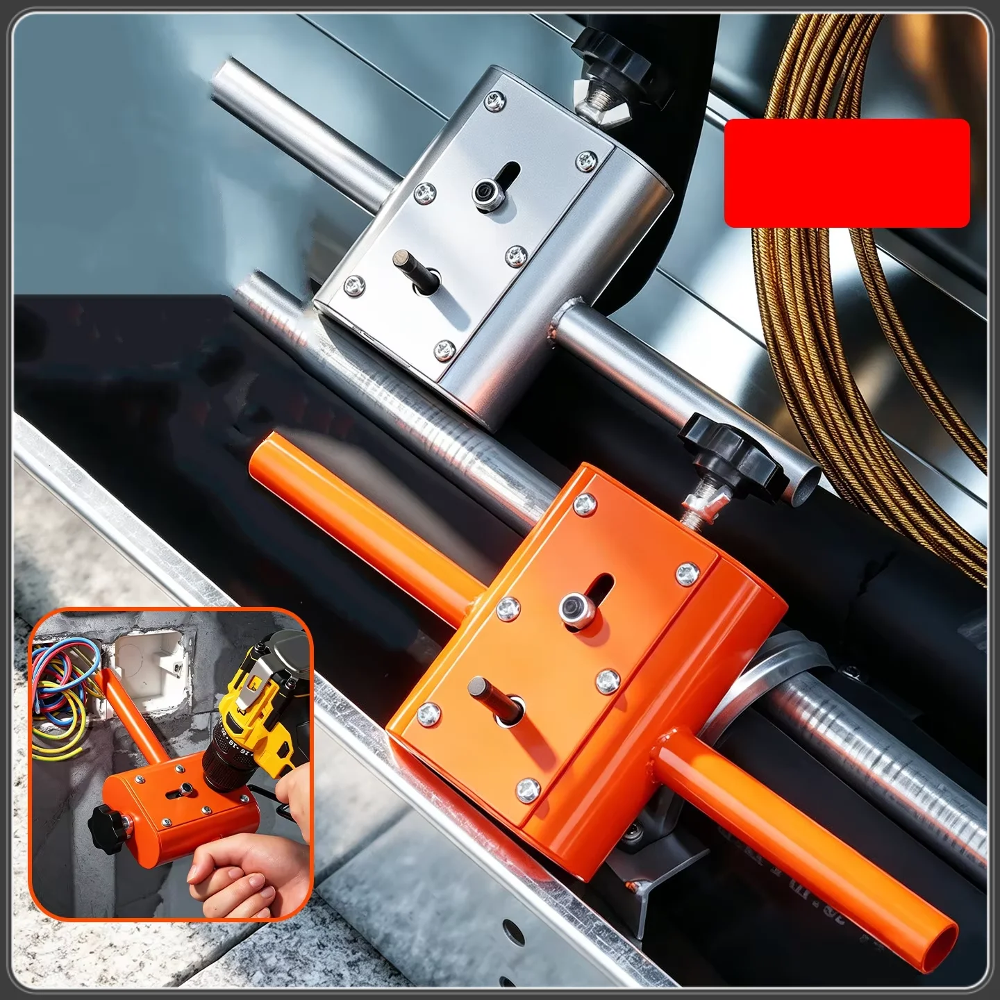 Automatic Wall Wiring Machine Portable Electric Wire Puller Anti-jamming Cable Threading Tool Cable Pipe Bending Conduit Wiring