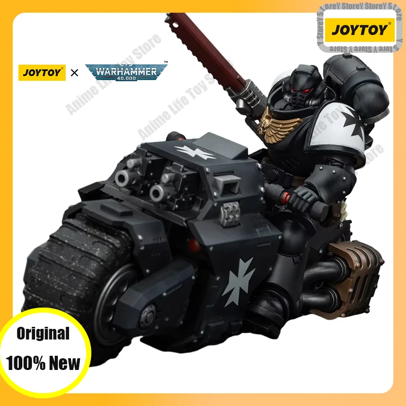 

In Stock JOYTOY Warhammer 40K 1/18 Figure Space Marines Black Templars Outriders Brother Valtus Anime figures Custom Toys Model