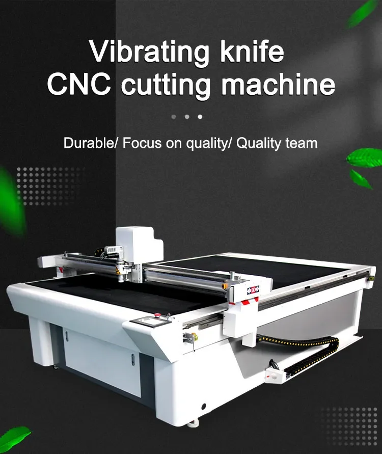 CNC Vibrating Knife Cutting Machine Fabric Textile Flat Digital Cutter Table Factory