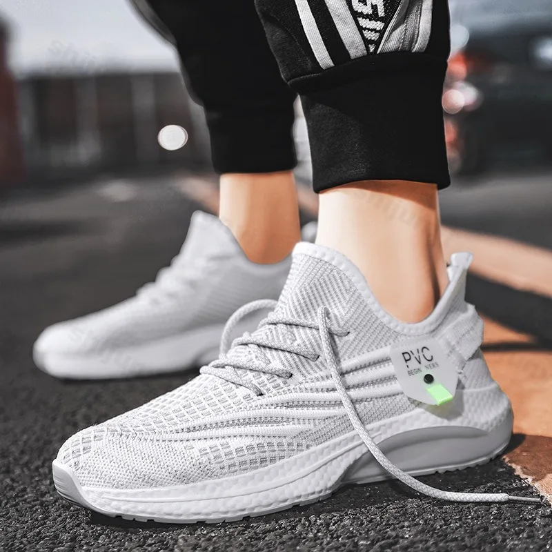 

Men's Sports Casual Shoes 2025 Spring New Mesh Breathable Fashion Trend Shoes Comfortable Versatile Thick Sole Platform sneakers