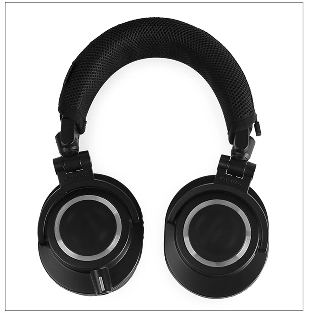YAYINCC Qualitäts-Kopfhörer-Kopfbügel-Abdeckung für Audio-Technica ATH-M50X Kopfhörer, Reißverschluss-Strickstoff-Kopfbügel-Schutzhülle – Detail 7